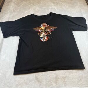 Vintage 1999 Harley‎ Davidson Columbus Nebraska Eagle Motorcycle T Shirt